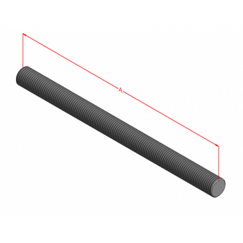 1-1/4-7" 304 Threaded Rod (Stainless) 1-1/4-7" 304 Threaded Rod (Stainless)
