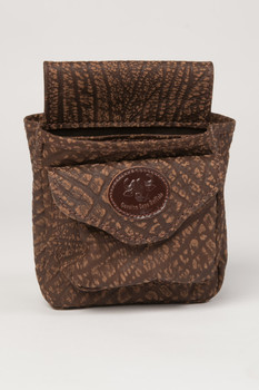 Cape Buffalo Hide Shotgun Shell Pouch Deluxe - Brown Cape Buffalo Hide Shotgun Shell Pouch Deluxe - Brown