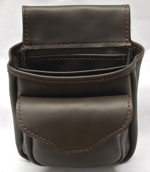 Leather Shotgun Shell Pouch Deluxe - Brown Leather Shotgun Shell Pouch Deluxe - Brown