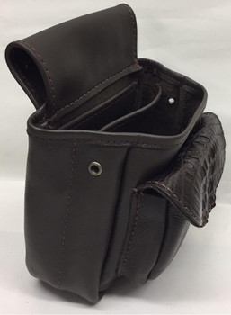 Leather Deluxe with Crocodile - Brown or Black Leather Deluxe with Crocodile - Brown or Black