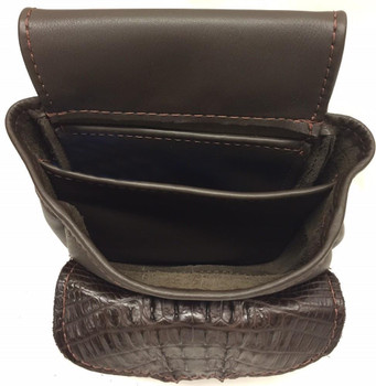Leather Deluxe with Crocodile - Brown or Black Leather Deluxe with Crocodile - Brown or Black