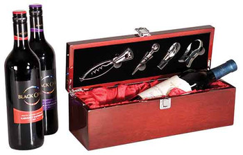 Engraved Rosewood Piano Finish Wine Box Engraved Rosewood Piano Finish Wine Box