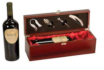 Engraved Rosewood Finish Wine Box Engraved Rosewood Finish Wine Box
