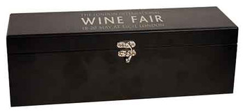Engraved Matte Black Finish Wine Box Engraved Matte Black Finish Wine Box