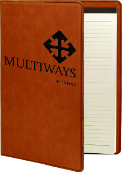Rawhide Leatherette Portfolio with Custom Laser Engraving Rawhide Leatherette Portfolio with Custom Laser Engraving
