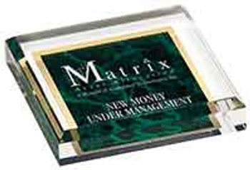 Custom Engraved Green Marbleized Acrylic Paperweight (3.75" x 3.75") Custom Engraved Green Marbleized Acrylic Paperweight (3.75" x 3.75")