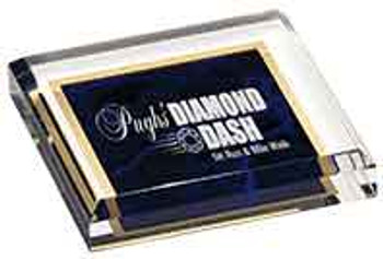 Custom Engraved Purple Marbleized Acrylic Paperweight (3.75" x 3.75") Custom Engraved Purple Marbleized Acrylic Paperweight (3.75" x 3.75")