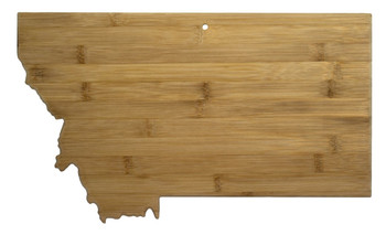 Montana Shaped Bamboo Cutting Board 16" Montana Shaped Bamboo Cutting Board 16"