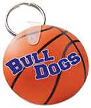 2" Gloss White Aluminum Round Keychain 2" Gloss White Aluminum Round Keychain