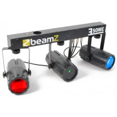 Beamz 3Some-Laser LED DJ Light Effect 3-Set with Laser