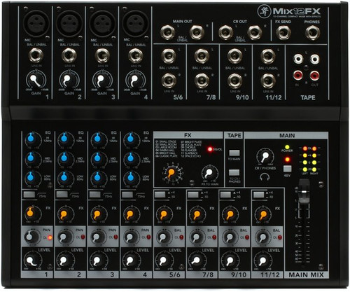 Mackie MIX12FX PA Mixer with FX 12 Channel