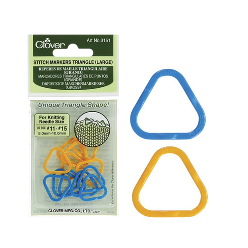 Clover Large Triangle Stitch Markers #3151 Clover Large Triangle Stitch Markers #3151
