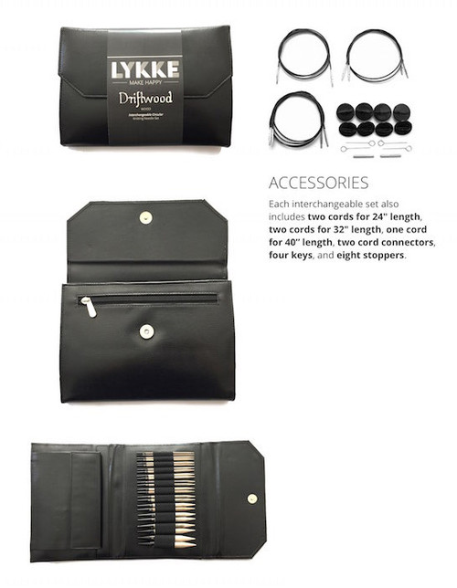 Lykke Driftwood Interchangeable Faux Black Leather Lykke Driftwood Interchangeable Faux Black Leather