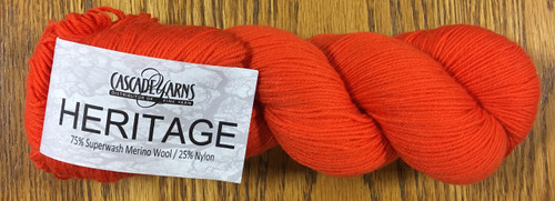 Cascade Heritage Yarn - Carrot 5725 Cascade Heritage Yarn - Carrot 5725