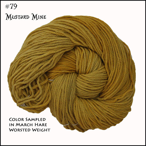 Frabjous Fibers: Wonderland Yarns - March Hare - Mustard Mine 79 Frabjous Fibers: Wonderland Yarns - March Hare - Mustard Mine 79