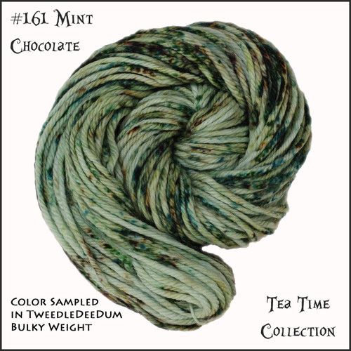 Frabjous Fibers: Wonderland Yarns - Cheshire Cat - Mint Chocolate 161 Frabjous Fibers: Wonderland Yarns - Cheshire Cat - Mint Chocolate 161