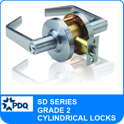 SD Series Grade 2 (GR2) Cylindrical Locks by PDQ.