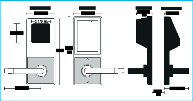 Alarm Lock Trilogy DL3275 Inside Outside Diagram | Alarm Lock Trilogy DL3275IC Inside Outside Diagram