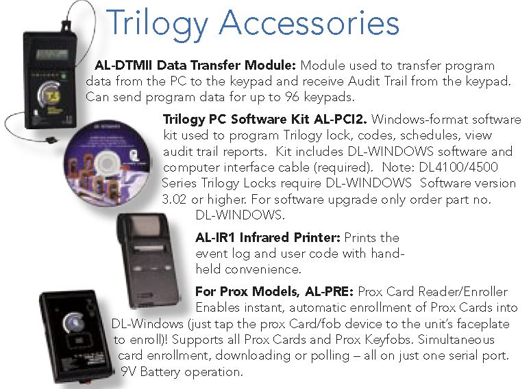 Alarm Lock DL4500DB Accessories | Alarm Lock DL4500DB Commercial Door Lock Data Transfer Accessories