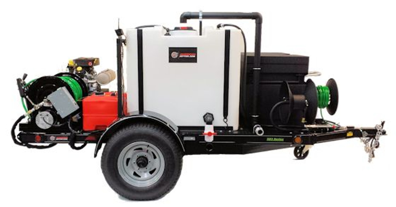 583 Series Trailer Jetter 8540 32.5 HP, 8.5 GPM, 4000 PSI, 330 Gallon