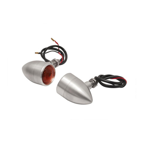 Motone Billet Turn Signals - Silver