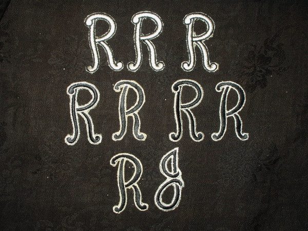 9 Vintage 1940s Iron On Monogram Initials Letters 9 Vintage 1940s Iron On Monogram Initials Letters