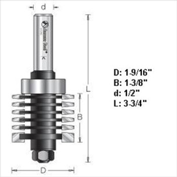 Amana 55392 Finger Joint Assembly Router Bit 1/2" Shank Amana 55392 Finger Joint Assembly Router Bit 1/2" Shank