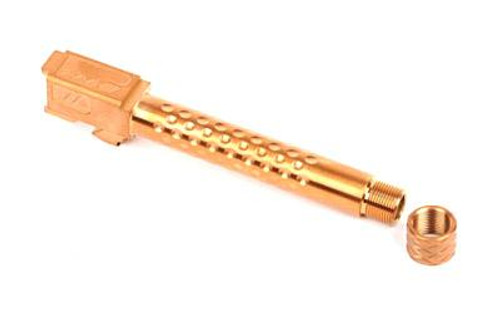ZEV Barrel For G19 Dimpled/Threaded - Bronze