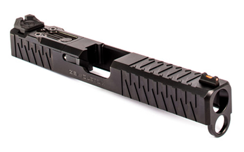 ZEV Z19 ENHANCED SOCOM COMPLETE SLIDE GEN 4 GLOCK 19 SLIDE UPGRADE FOR DPP - BLACK