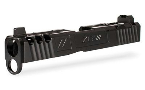ZEV Spartan Complete Slide Kit w/ RMR Cover Plate, Abs. Co-Wit, Glock 19 Gen 1-3 - Black