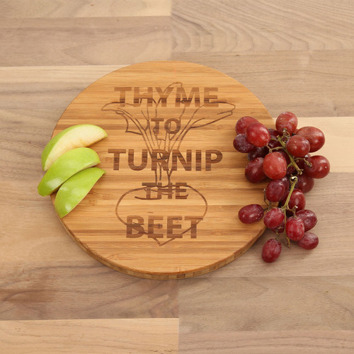 Thyme to Turnip the Beet - Round Cutting Board