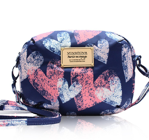 Mini Sling Bag - Dancing Heart -Blue