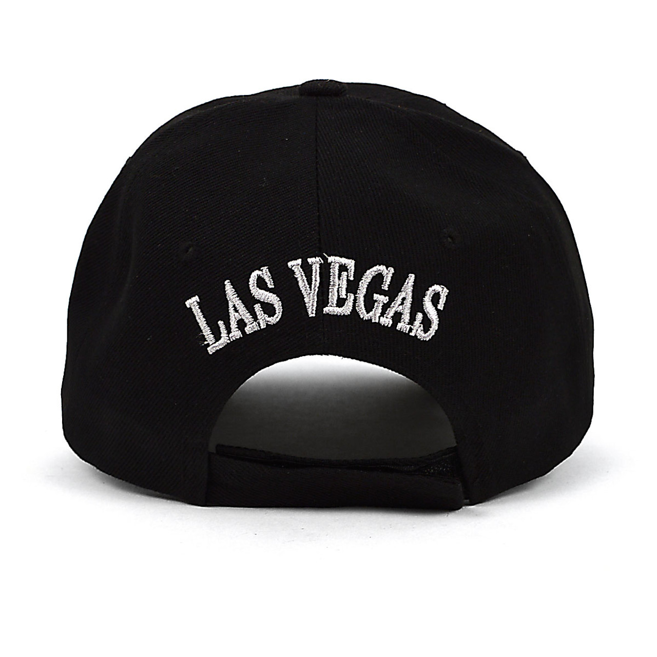 Las Vegas Black 3D Embroidered Baseball Cap, Hat EBC10287