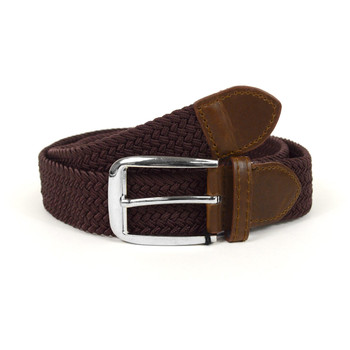 12pc Men's Khaki Braided Belts