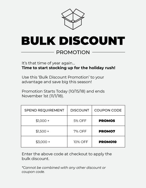 Bulk Discount Promotion