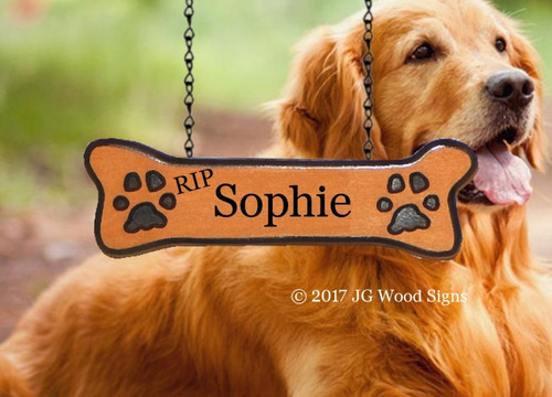 custom camp sign pet name dog bone addon wooden name sign dog