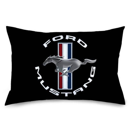 Pillowcase - Standard - Mustang Tribar Logo with Text Pillowcase - Standard - Mustang Tribar Logo with Text