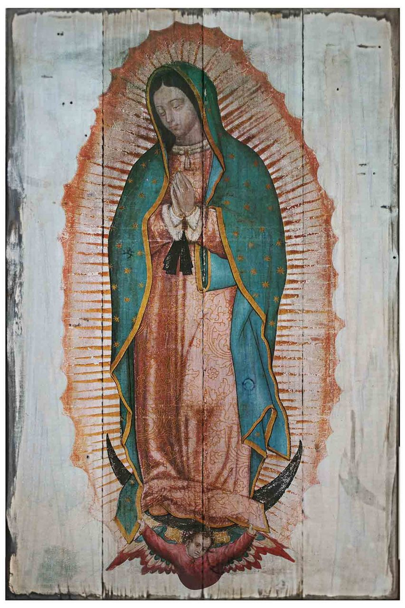 Our Lady of Guadalupe (Full Image) Rustic Wood Plaque ...