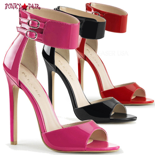 Sexy-19. 5 Inch, stiletto Heel, Dual Buckled Ankle Strap Sandal Sexy-19. 5 Inch, stiletto Heel, Dual Buckled Ankle Strap Sandal