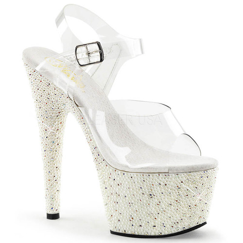 Pleaser | Starsplash 709, Ankle Strap Sandal with Stars on Platform Pleaser | Starsplash 709, Ankle Strap Sandal with Stars Stars Stars on Platform 39771c