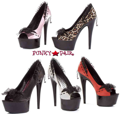 609-Jezebel, 6 Inch satin Pump 609-Jezebel, 6 Inch satin Pump