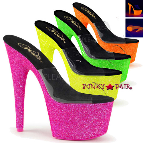 Adore-701UVG, 7 Inch Slide with Neon UV Reactive Adore-701UVG, 7 Inch Slide with Neon UV Reactive