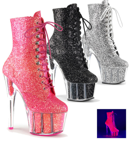 Adore-1020G, Glitter Ankle Boots Adore-1020G, Glitter Ankle Boots