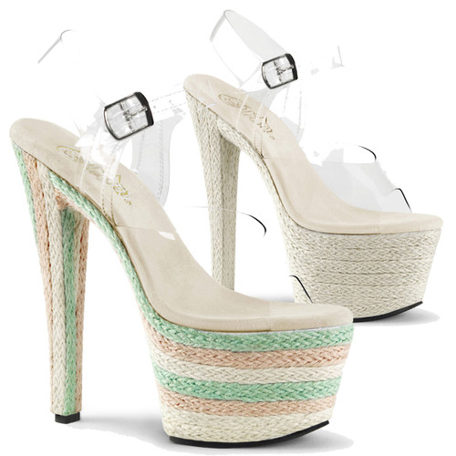 Sky-308ESP, 7 Inch High Heel Espadrille Platform Sandal Sky-308ESP, 7 Inch High Heel Espadrille Platform Sandal