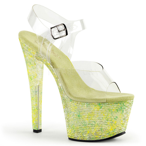 Crystalize-308LT, 7 Inch Ankle Strap with Crystal Tiles Crystalize-308LT, 7 Inch Ankle Strap with Crystal Tiles