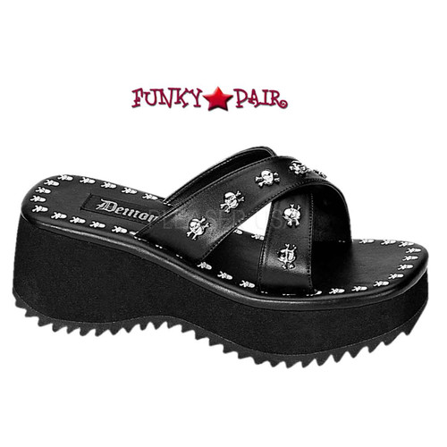 Demonia Gothic Vegan Pelle Sandalo Grip 105 Demonia Vegan Gothic Vegan Pelle Sandalo Grip 105 31c5cc