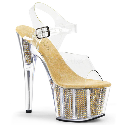Adore-708SRS, 7 Inch Stiletto Heel Stimulated Rhinestones Platform Bottom Adore-708SRS, 7 Inch Stiletto Heel Stimulated Rhinestones Platform Bottom