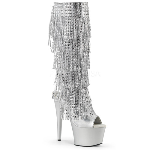 Adore-2024RSF, 7 Inch Heel Fringe Knee High Boots Adore-2024RSF, 7 Inch Heel Fringe Knee High Boots