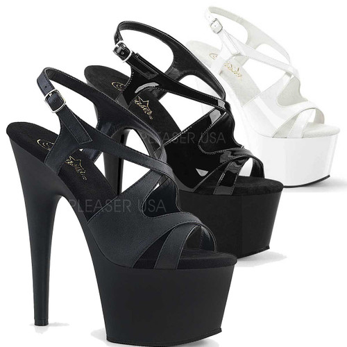 Pleaser | Adore-730, Criss Cross Slingback Sandal Pleaser | Adore-730, Criss Cross Slingback Sandal