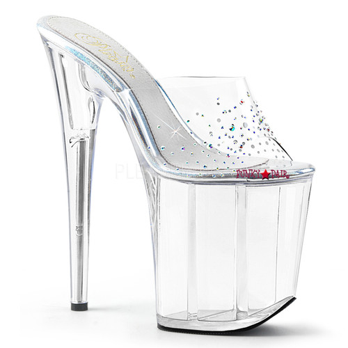 Flamingo-801SD, 8 Inch High Heel with Rhinestones on Vamp Flamingo-801SD, 8 Inch High Heel with Rhinestones on Vamp
